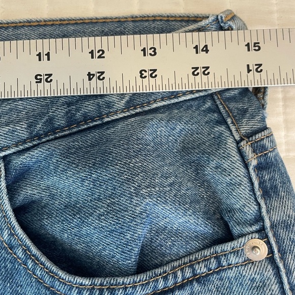 Everlane 90s Cheeky Jeans Sz 26 Ankle Vintage Mid Blue High Rise 100% Cotton - Picture 12 of 16